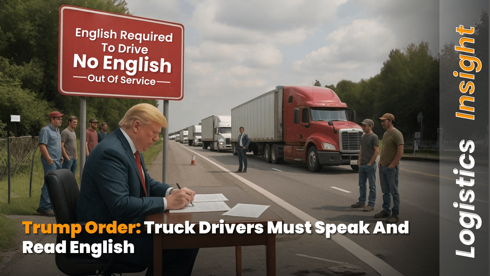 Trump Order: Truck Drivers Must Speak and Read English