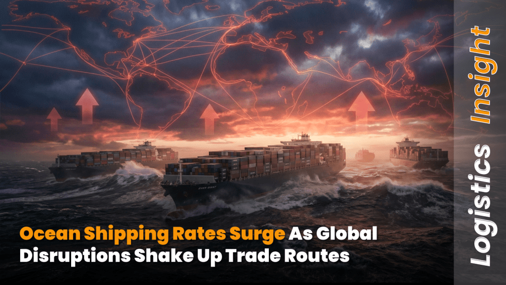 Ocean Shipping Rates Surge as Global Disruptions Shake Up Trade Routes